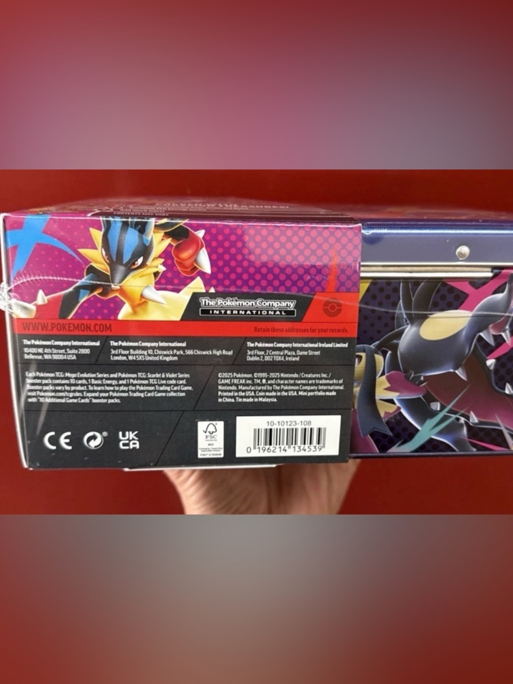 Pokemon TCG Collector Chest Fall 2025 Mega Lucario Gardevoir 6 Packs Sealed NIB - Picture 4 of 4